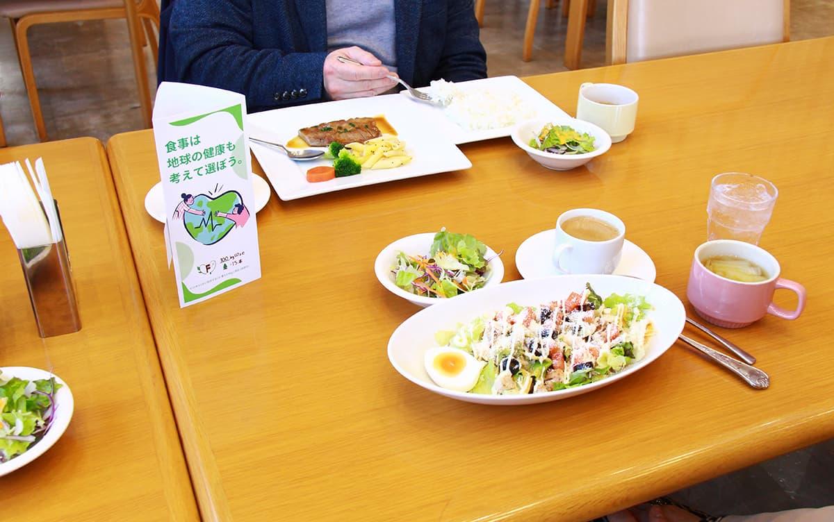 CO<sub>2</sub>  Emissions Visualization Project Launched!--Carbon Footprint (CFP) Display Project for Cafeteria Menus (University of Tsukuba  Organization for DESIGN THE FUTURE)